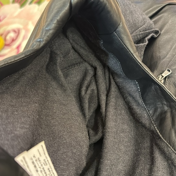 Sportmax defile mixed media wool leather structured dress with shoulderpads IT44 - Picture 14 of 17